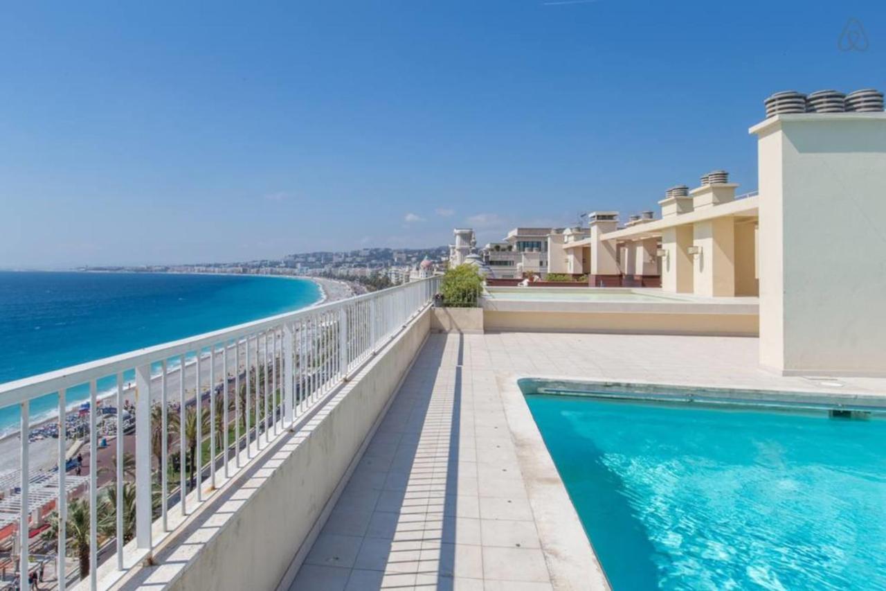 Ferienwohnung Royal Promenade Pool Terrace With Sea View Nizza Exterior foto