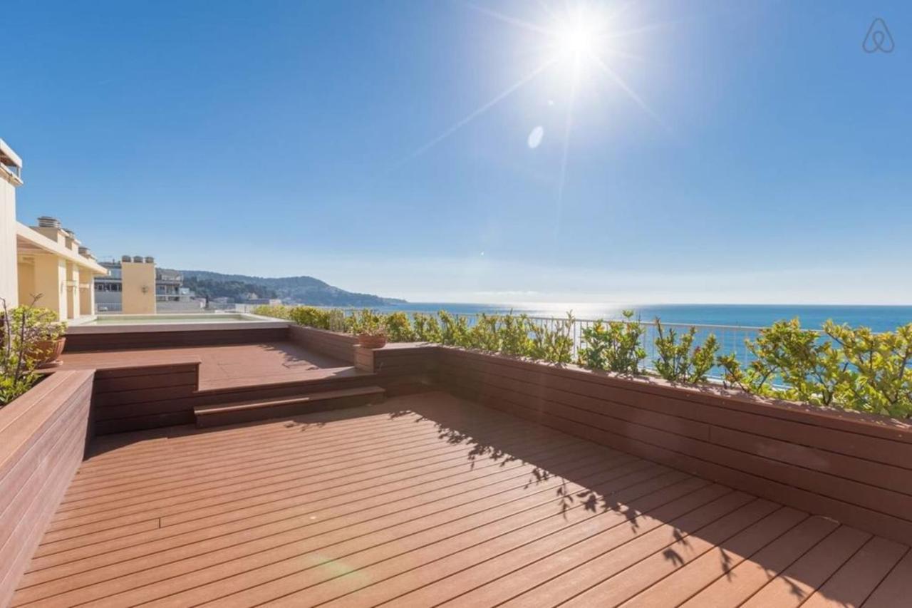 Ferienwohnung Royal Promenade Pool Terrace With Sea View Nizza Exterior foto